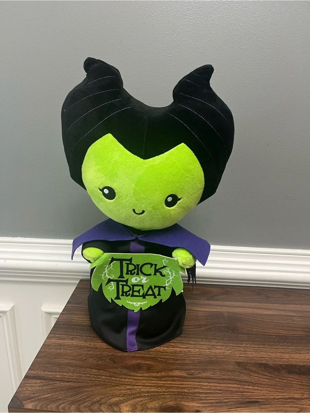 Green & Black Halloween Plush Toy Trick or Treat Doll